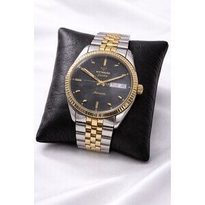 Vintage WITTNAUER Geneve men's automatic watch day/date swiss made 1970s